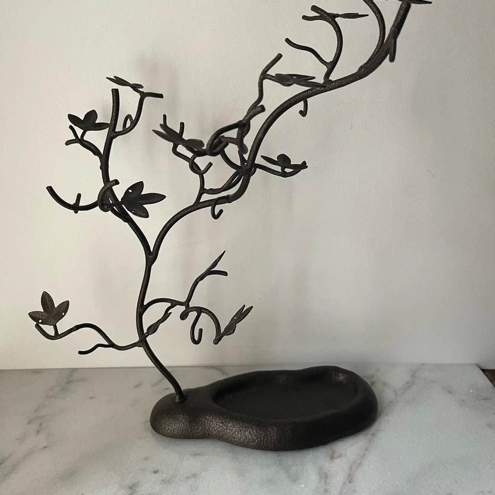 Vintage retro jewelry display stand tree shape